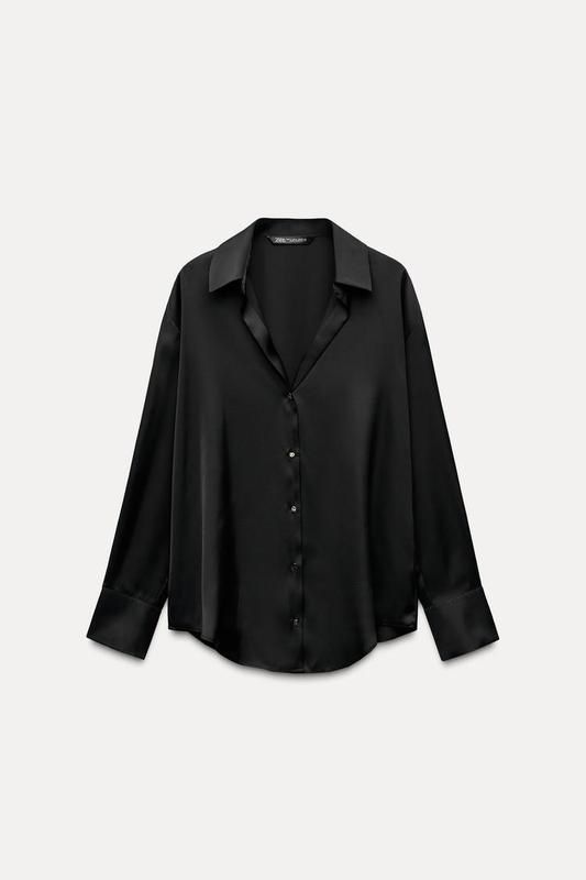 Рубашка Zara атласная!