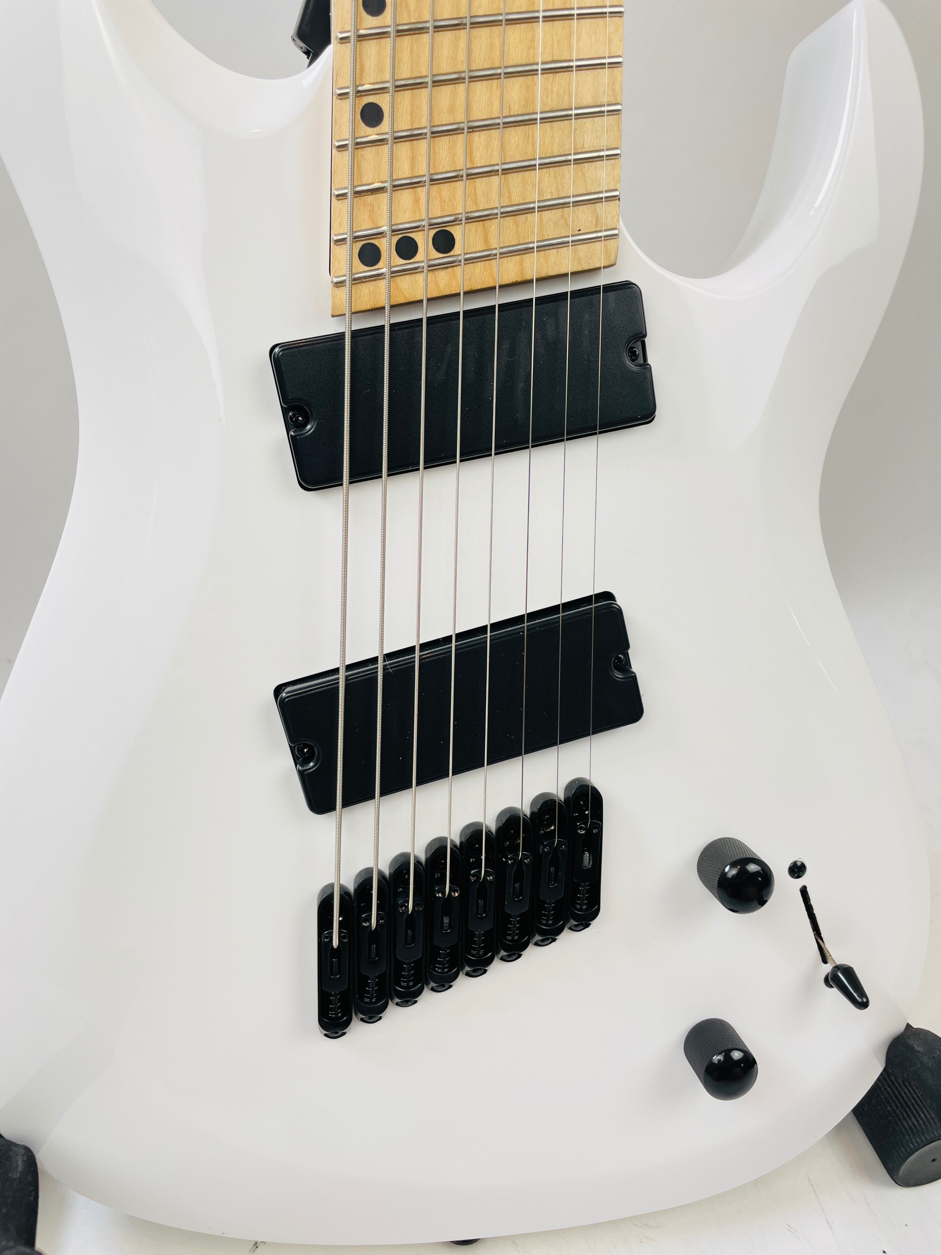 Harley Benton R-458MN WH MultiScale - 8 strunowa gitara elektryczna