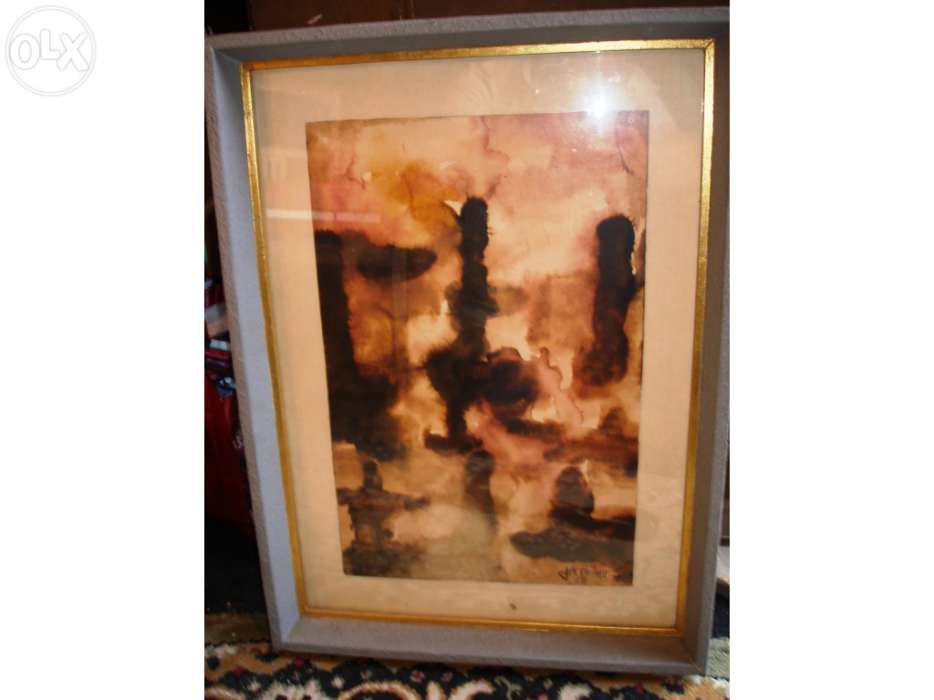 Pintor Jerónimo Fernandes Abstrato 1960