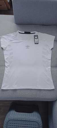 Nowa koszulka sportowa,biała męska UMBRO rozm 44