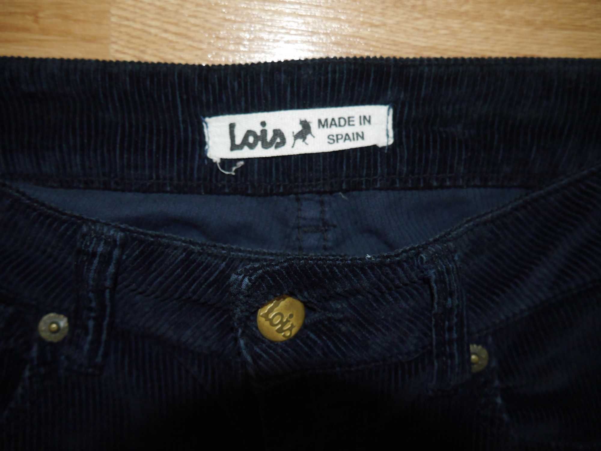 Spodnie LOIS rozm 36/38 sztruksy szerokie nogawki