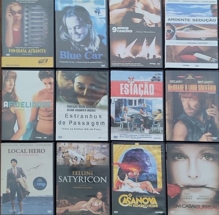 12 DVD de filmes românticos (preço de conjunto)