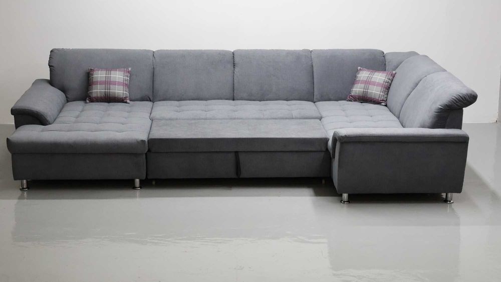 TMI narożnik Wielkie niemieckie U funkcja spania pojemnik rogówka sofa