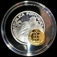 Moeda excêntrica em prata e ouro de 2.5 euros.