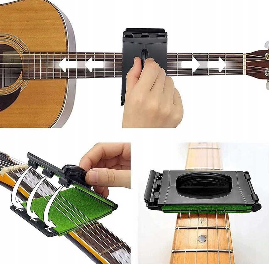 CZYŚCIK narzędzie do czyszczenia strun GITARA MANDOLINA BASOWA UKULELE