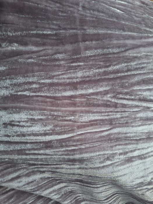 Zasłony welurowe brudny różowy metaliczny bez przelotek 139× 240 cm