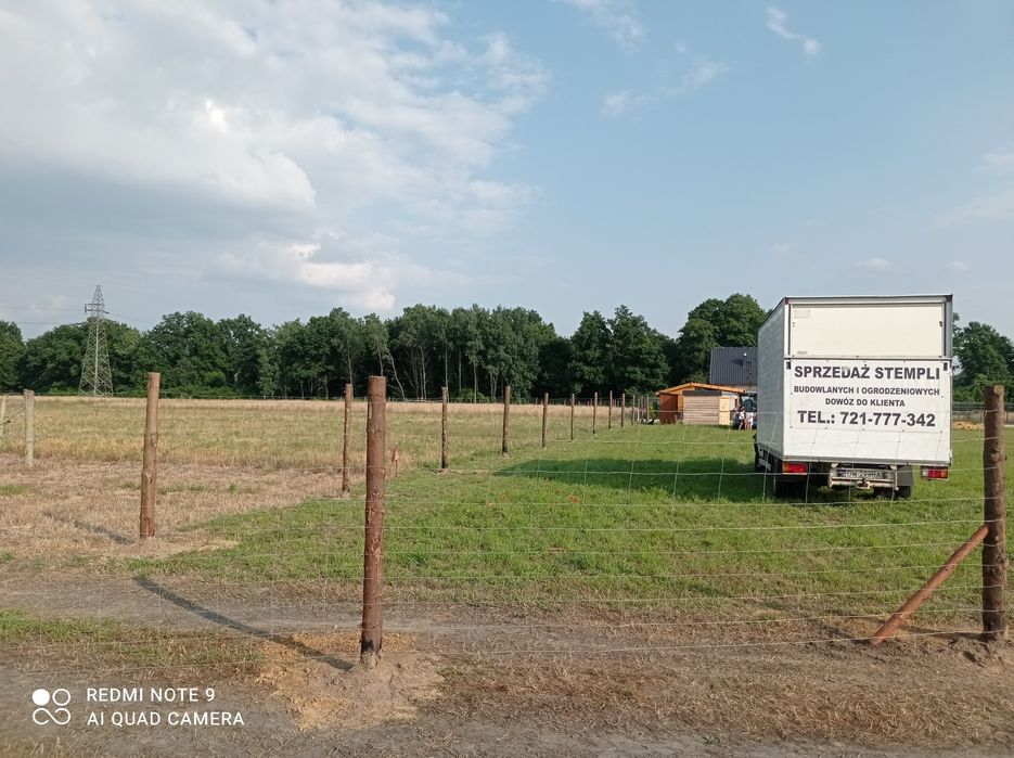 Ogrodzenie tymczasowe budowlane 15zł cena za m. stemple siatka leśna