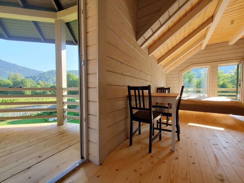 СУЧАСНИЙ БУДИНОК, відпочинок В КАРПАТАХ біля річки та лісу, зал 30м2