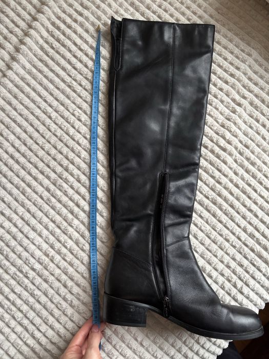 Високі жіночі чоботи/ сапоги натуральна гкіра 38 розмір