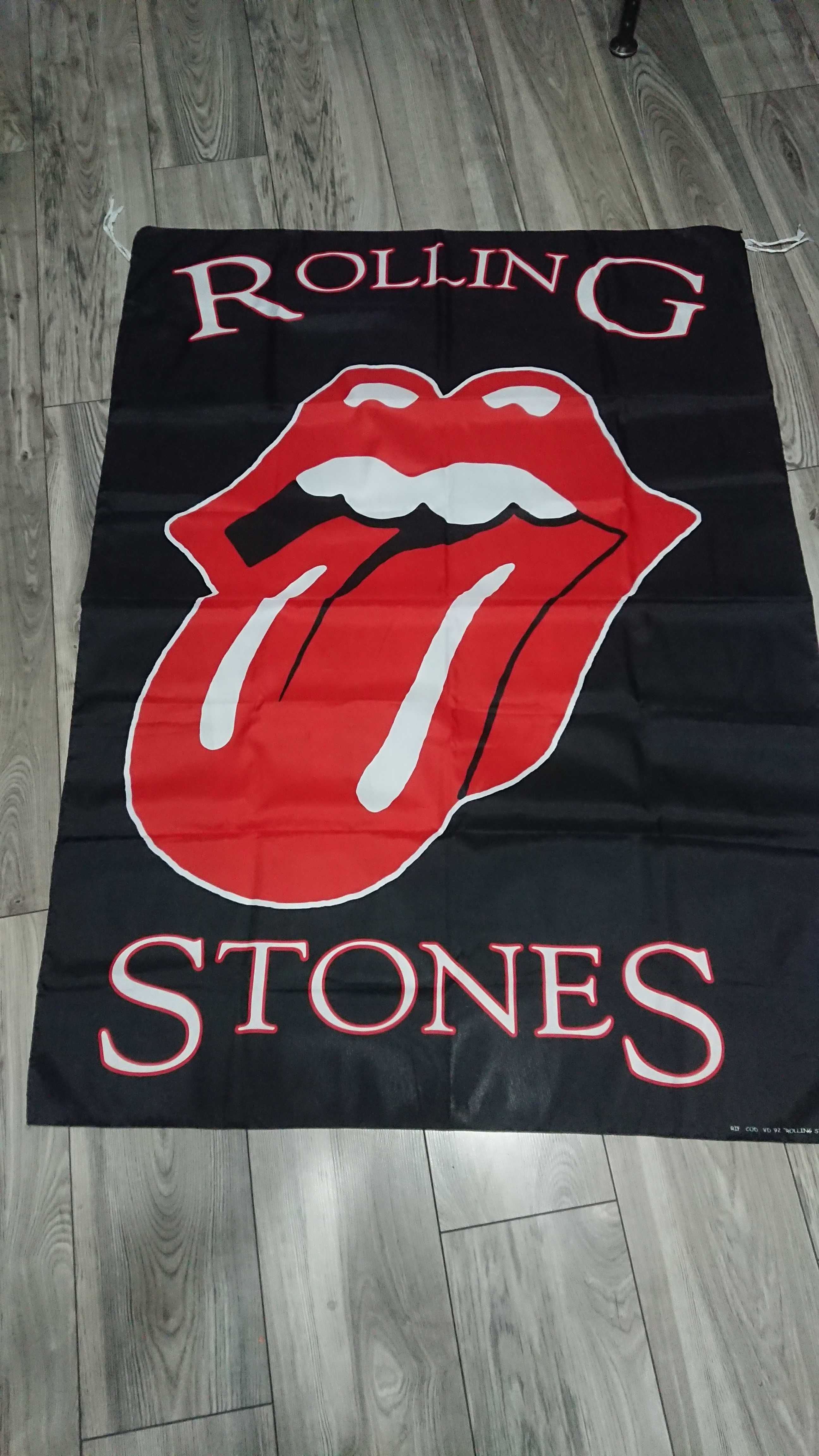 flaga rolling stones usta 130x95 rok 1992