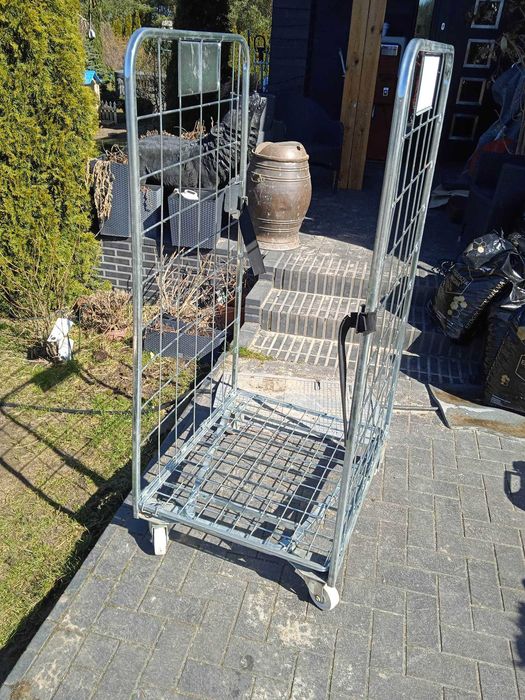 Wózek transportowy kurierski  giterbox gitterbox stojak na drzewo