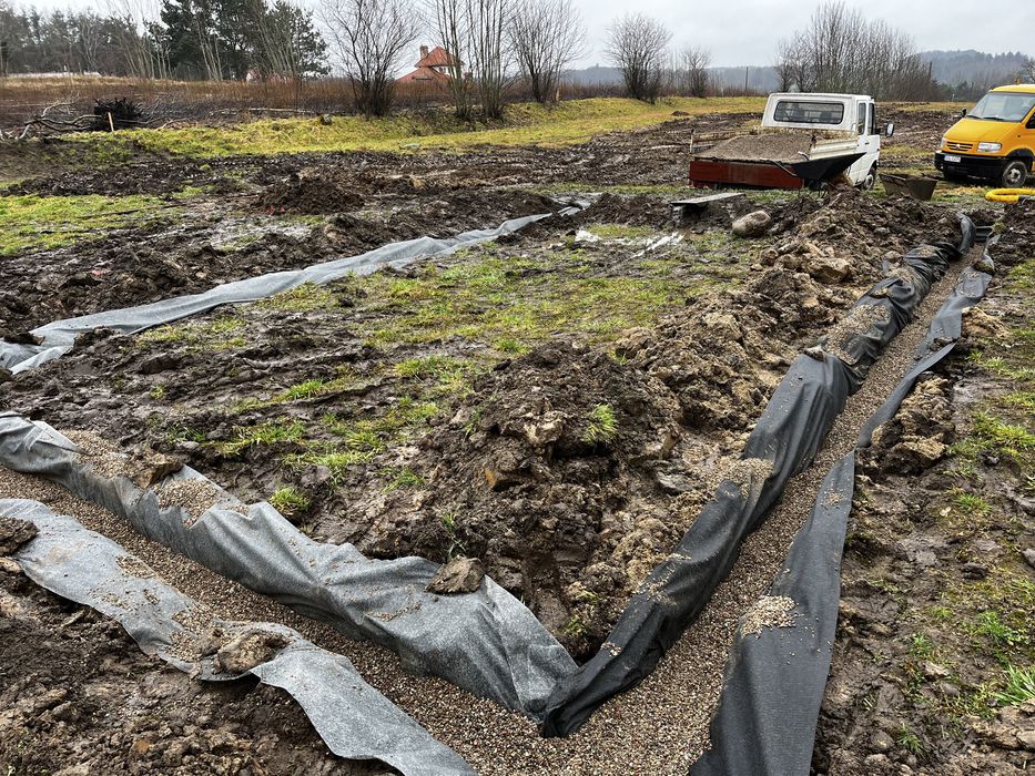 Usługi minikoparka, koparko ładowarka, wiertnica, wywrotka, drenaże,