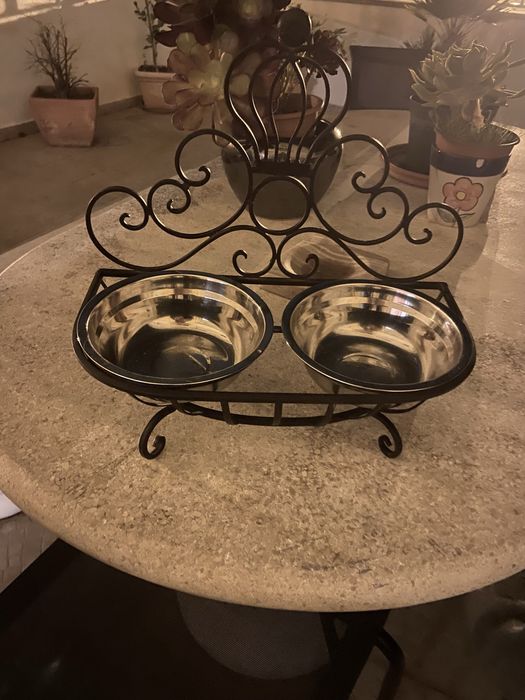 Comedouro duplo para cão ou gato