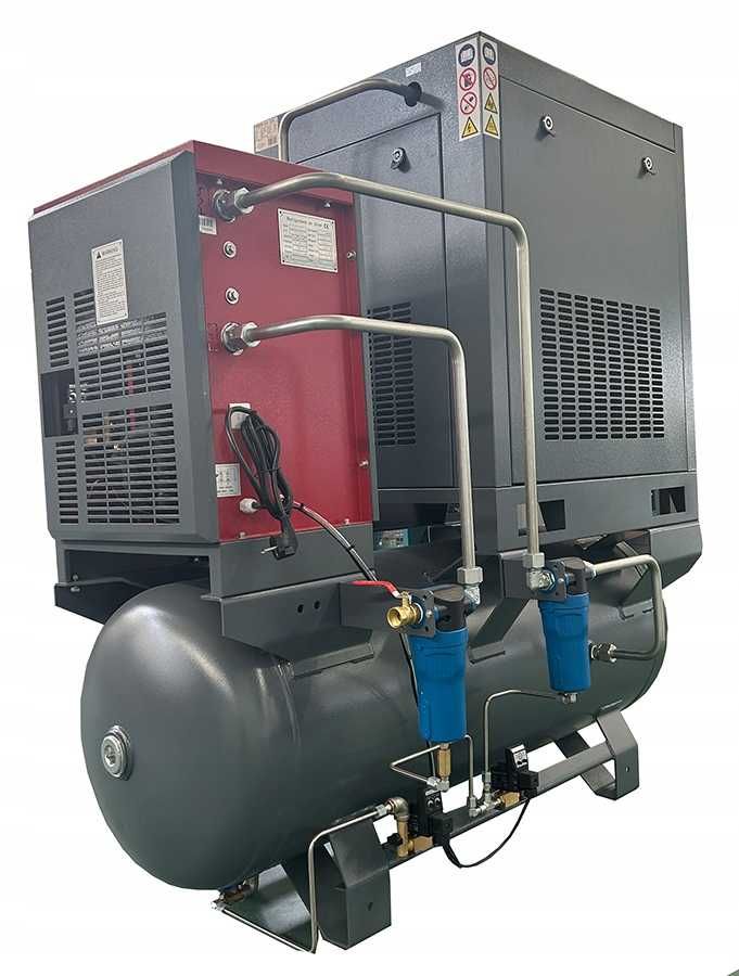 Kompresor śrubowy KKS 7,5/300 FD 850 l/min 5,5 KW Falownik Osuszacz