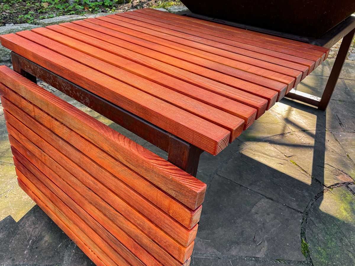 Nowy Tepan-Grill 110 x 110 duży na drewno węgiel