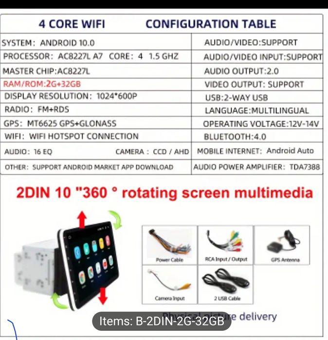 Multimédia radio gps