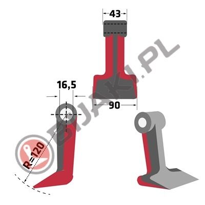 Bijak młotkowy RM-39 kosiarka bijakowa mulczer Falc