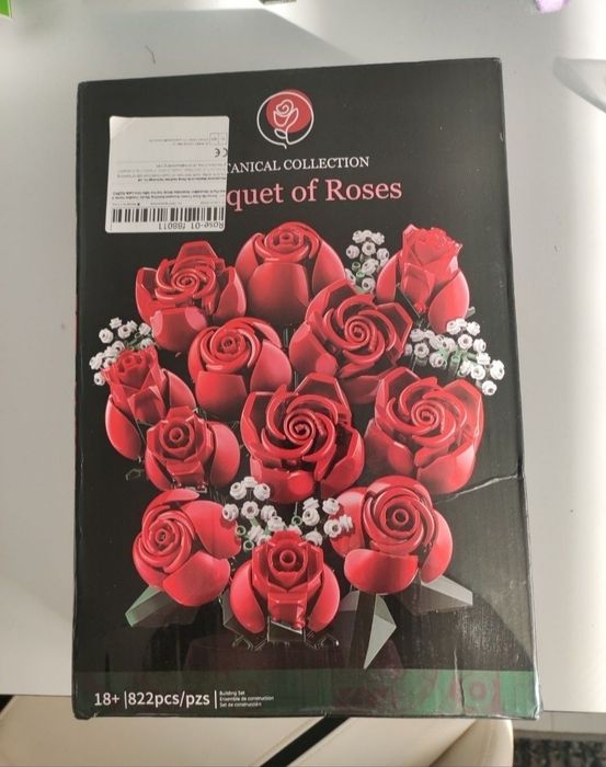 Nowe klocki bukiet róż XXL kompatybilne z Lego