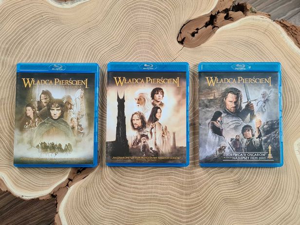 Kolekcja zestaw 3 filmów Władca Pierścieni na Blu-Ray