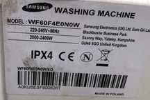 Części do pralki Samsung Eco Bubble 6kg WF60F4E wf60f4e0n0w oryginalne