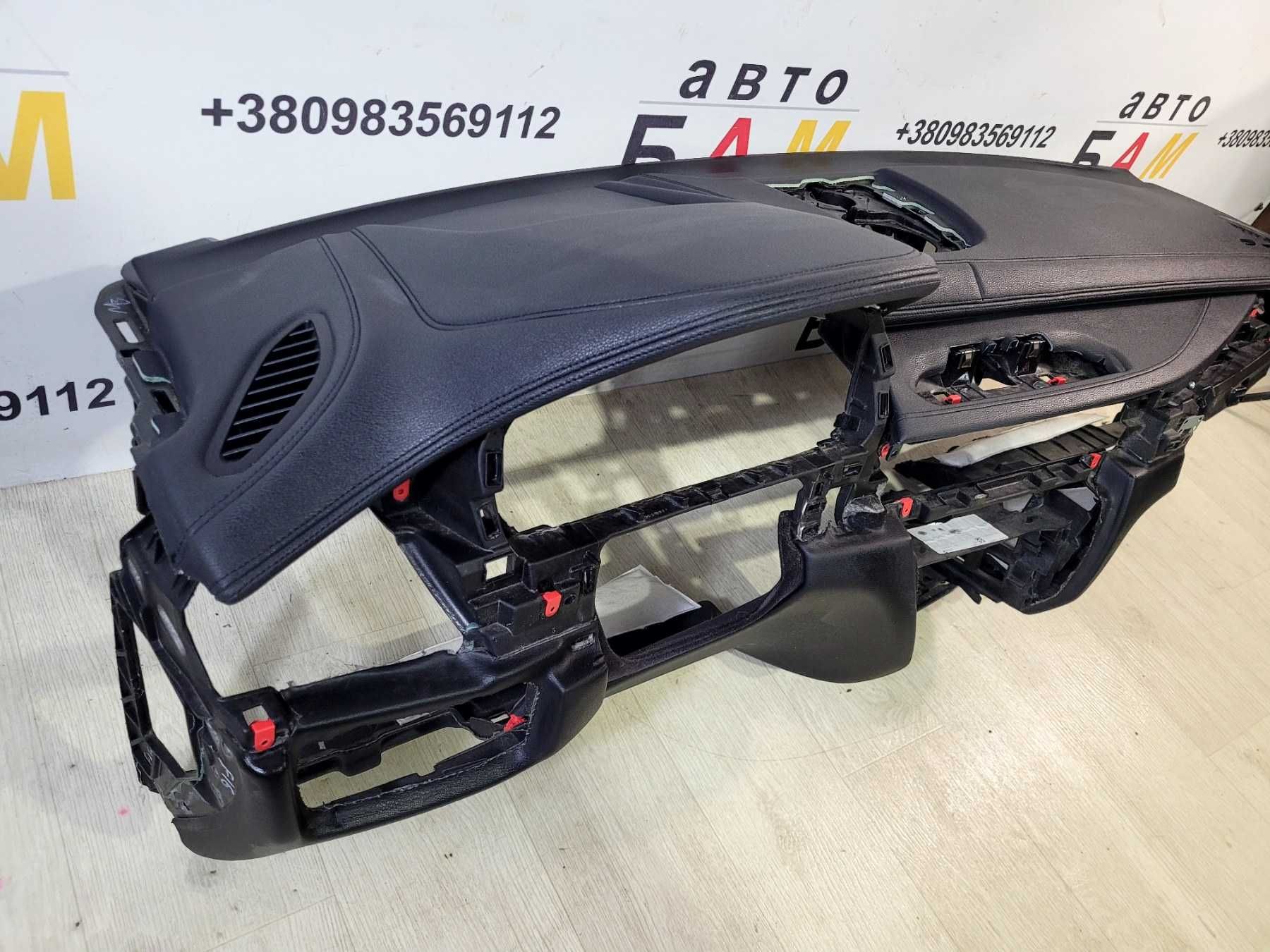 BMW X5 F15 X6 F16 Торпеда консоль центральна шкіра ambient без HUD
