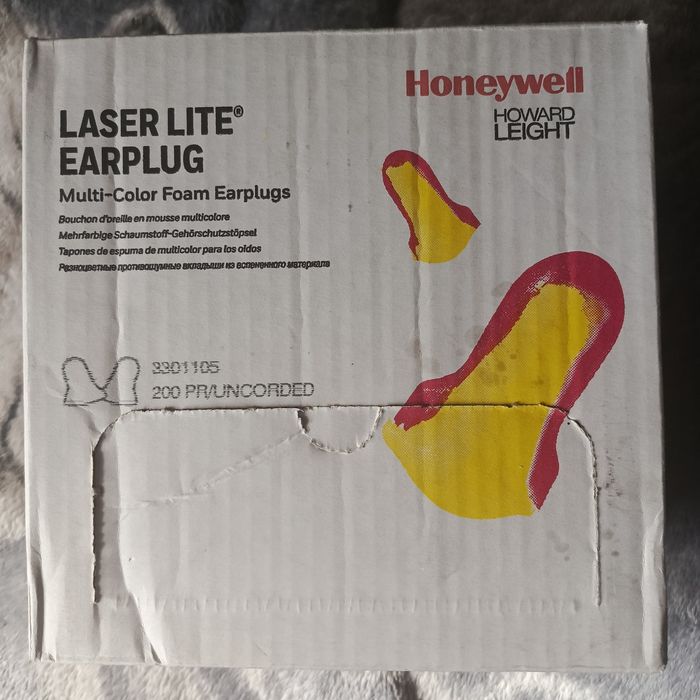 Zatyczki-Stopery do uszu LaserLite około 190 par,Pakowane Osobno.