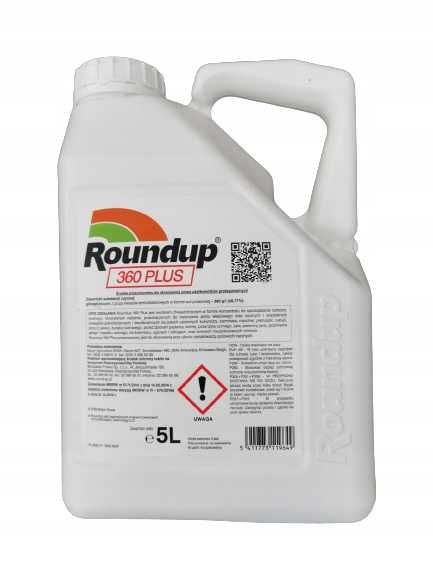 Środek Roundup 360 SL Plus 5 L-Oryginał-BAYER !