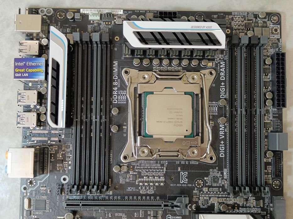 КОМПЛЕКТ Материнська плата ASUS X99-A + процесор i7-5930K LGA2011