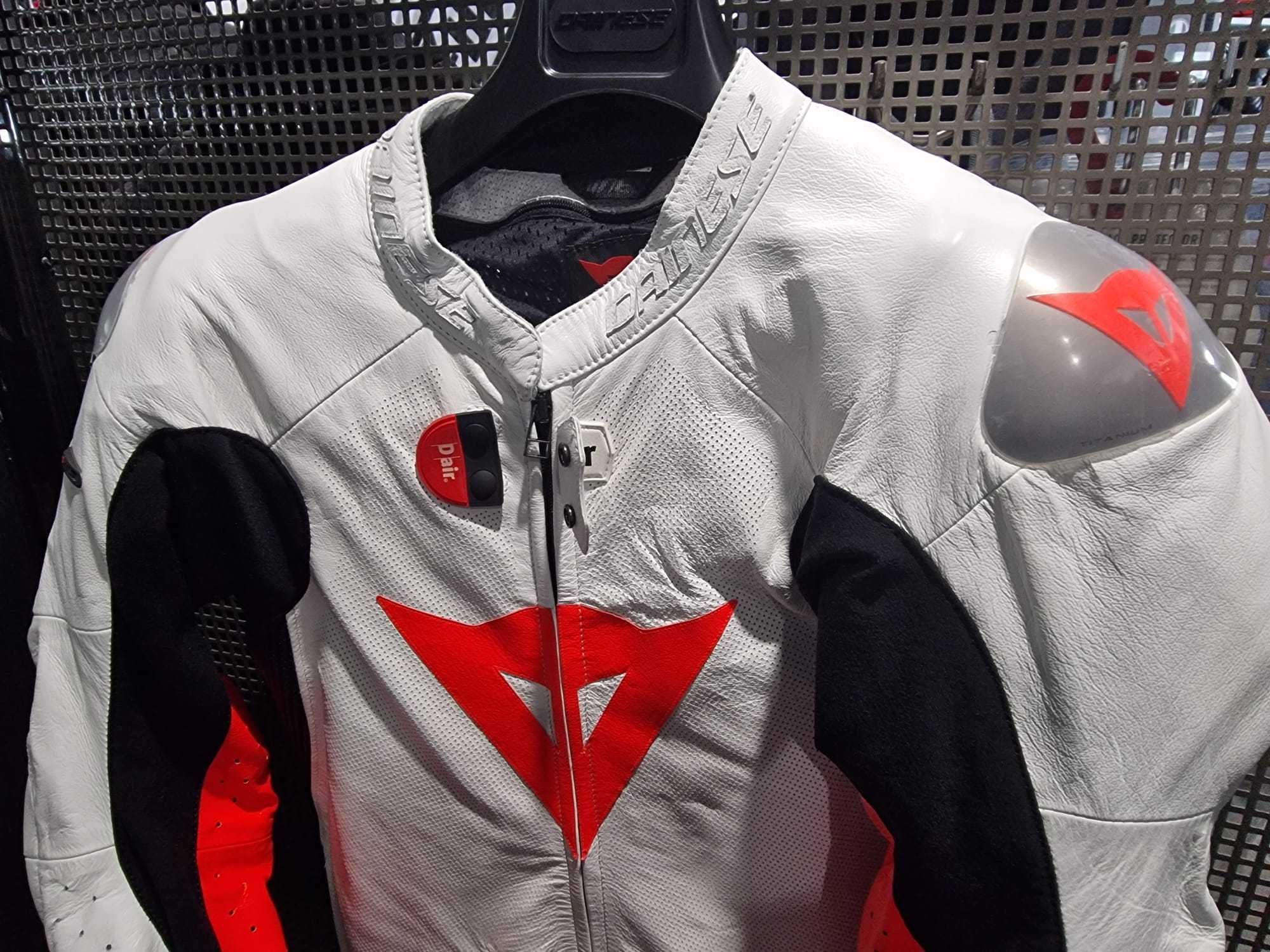 Kombinezon Dainese MUGELLO RR D-AIR PERF. '52 white/red-fluo GRATISY!