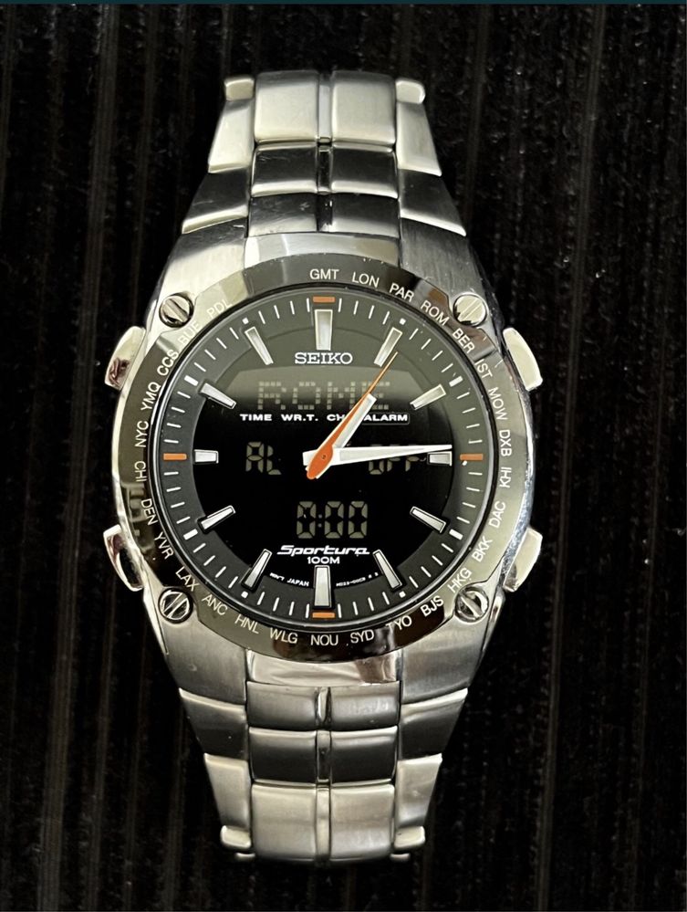 Zegarek Seiko SPORTURA ref. H023 World Time.