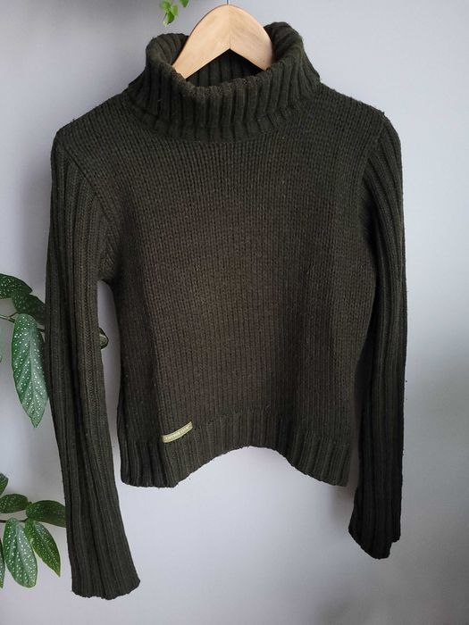 Militarny golf z wełną Cotton Club