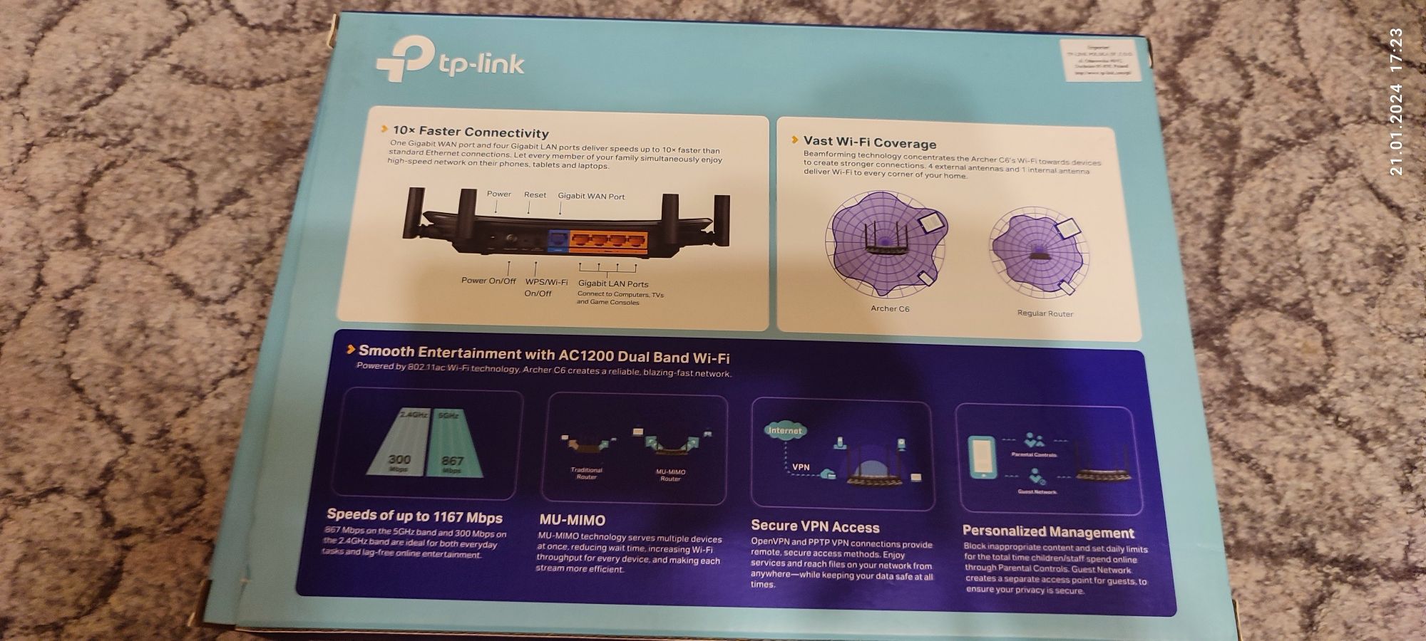TP-LINK AC1200 Archer 6c