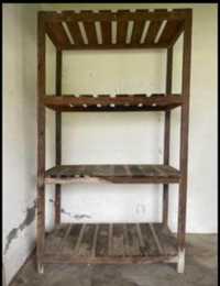 Prateleira/estante rústica em madeira