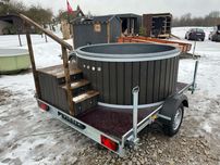 Balia mobilna jacuzi hydromasaż pokrywa