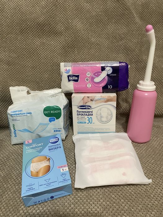 Набір в пологовий гігієнічні вироби післяпологові