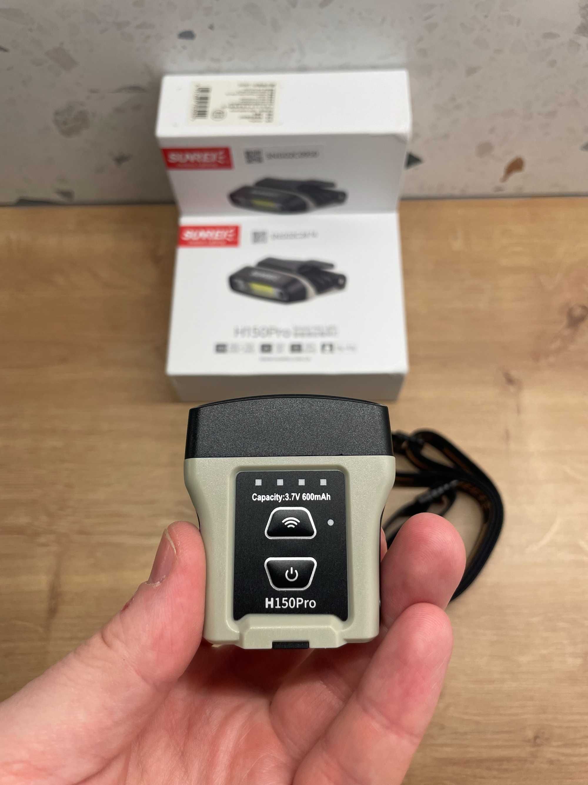 Sunrei H150 PRO Ліхтар Налобний/Кепку з Зарядним Кейсом