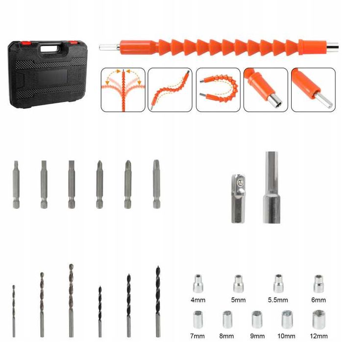 Nowy KLUCZ UDAROWY Wkrętarka Elektryczna Wiertarko-Wkrętarka (GRATIS)