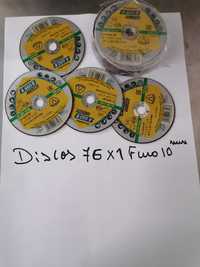 Mini discos rebarbadora 76 X 1x 10 mm