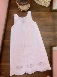 Шикарное льняное лен платье next размер S