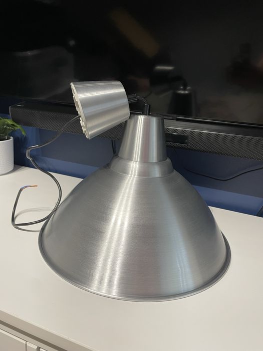 Duża lampa sifitowa typ foto reflektor styl surowy loft Ikea