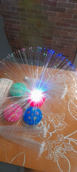 Цветной светодиодный оптоволоконный светильник, ночник