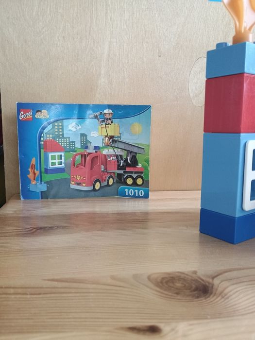 Klocki jak Duplo Zestaw strażacki