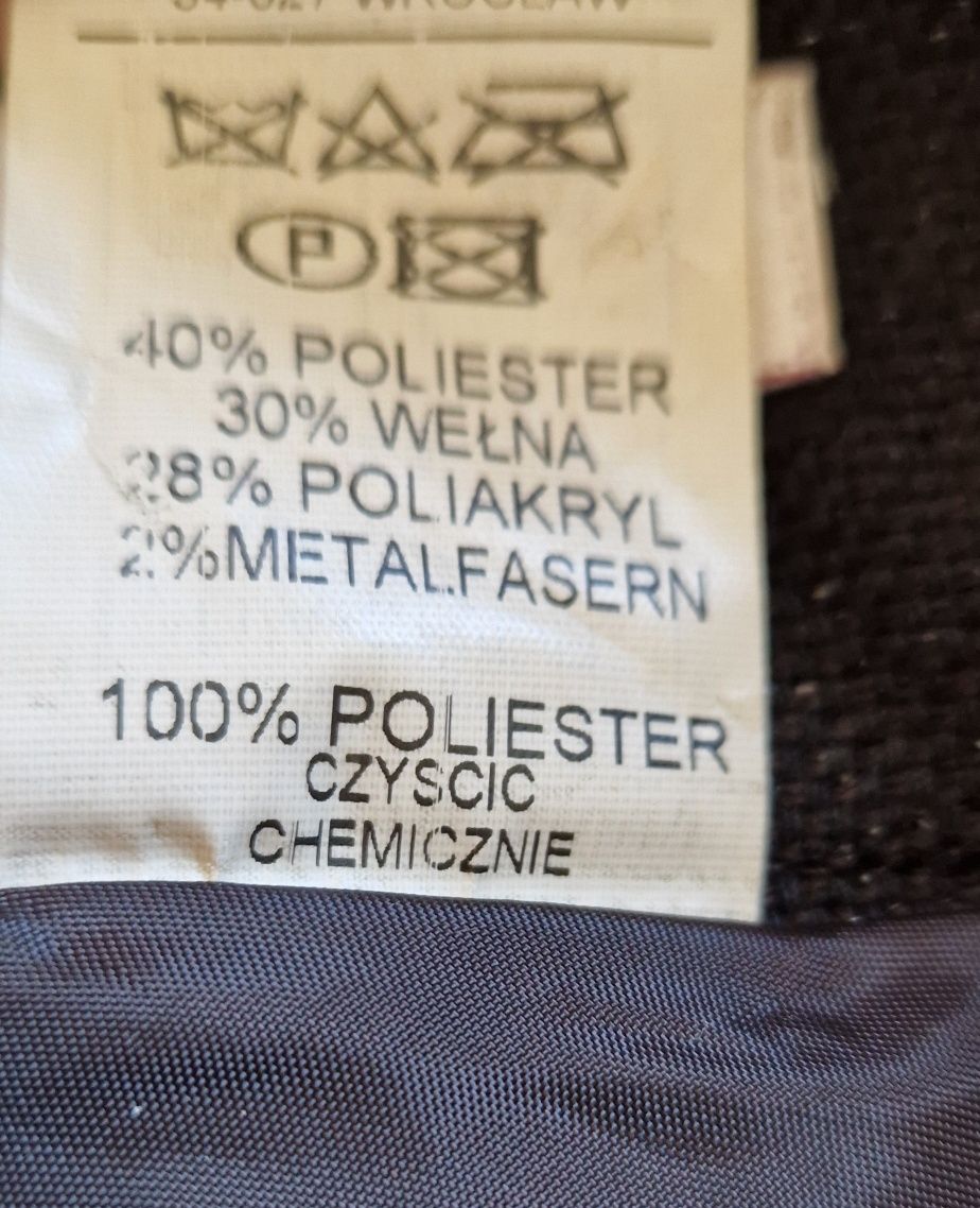 Garsonka garnitur ze spódnicą czekoladowy komplet