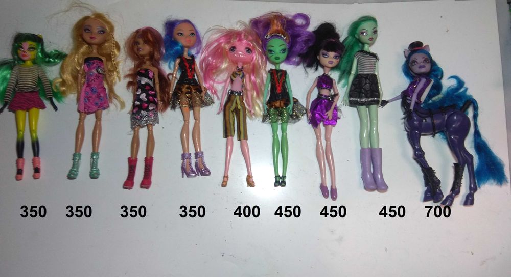 Колекція різних Ляльок Монстер хай
