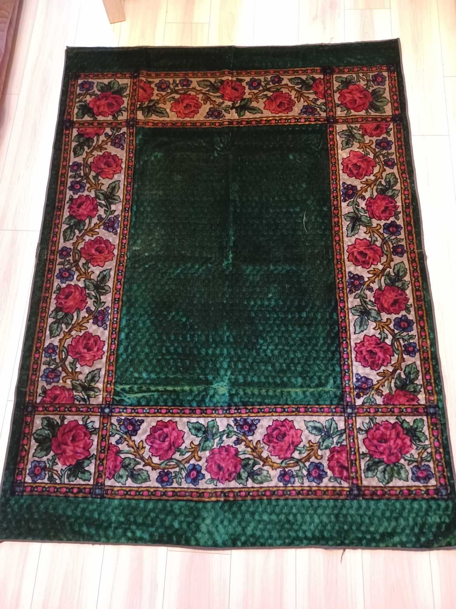 Kapa,narzuta zamszowa z lat 40/50-tych