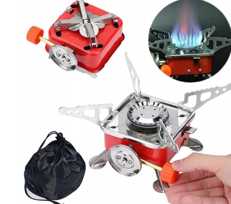 MINI KUCHENKA GAZOWA turystyczna na gaz kartusz na kartusze w etui