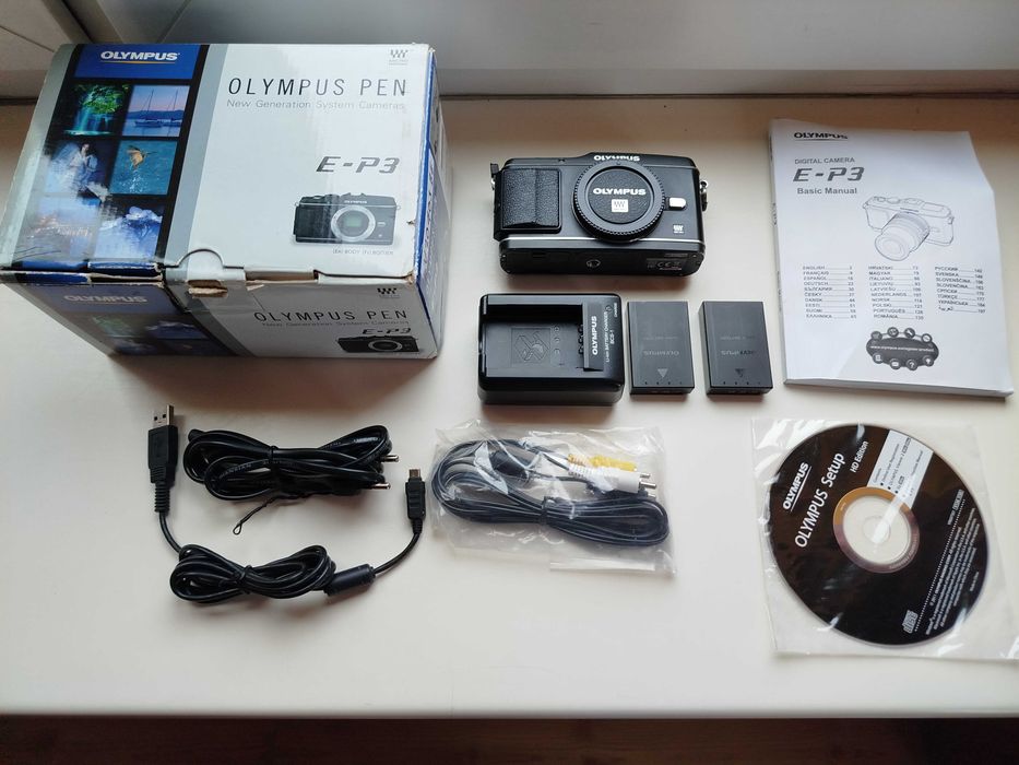 Olympus Pen E-P3 body czarny z pudełkiem
