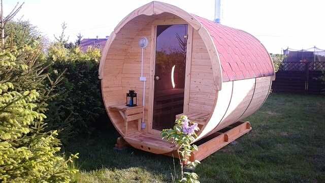 Sauna Beczka 300cm Garden Barrel Sauna Ogrodowa z Piecem - Producent !