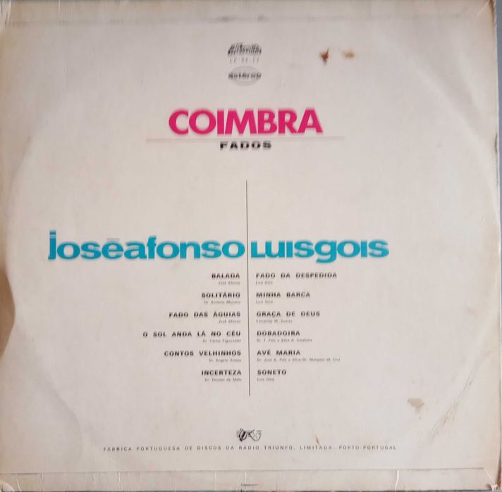 José Afonso / Luis Góis	- - - - -		Coimbra	- - - - -	LP