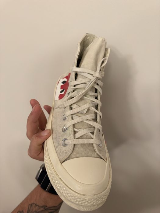 Buty trampki  Converse all-Star 70s high Cdg play white EU42,5 27,5cm